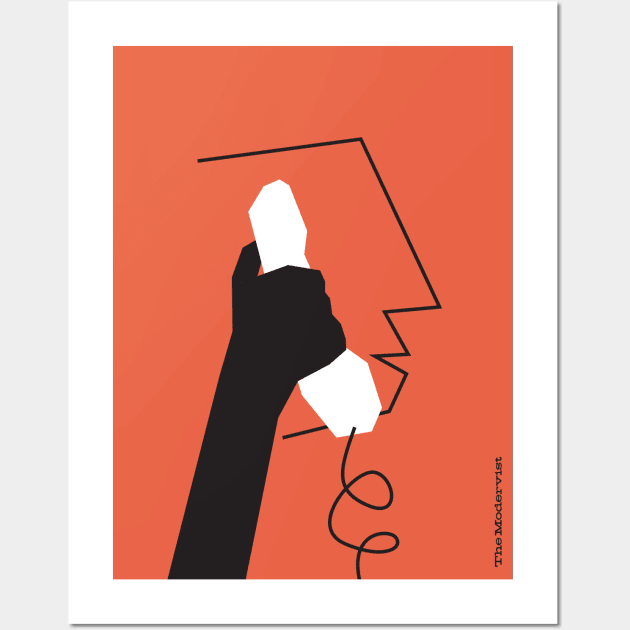 The Modervist - Telephone Wall Art by TheModervist